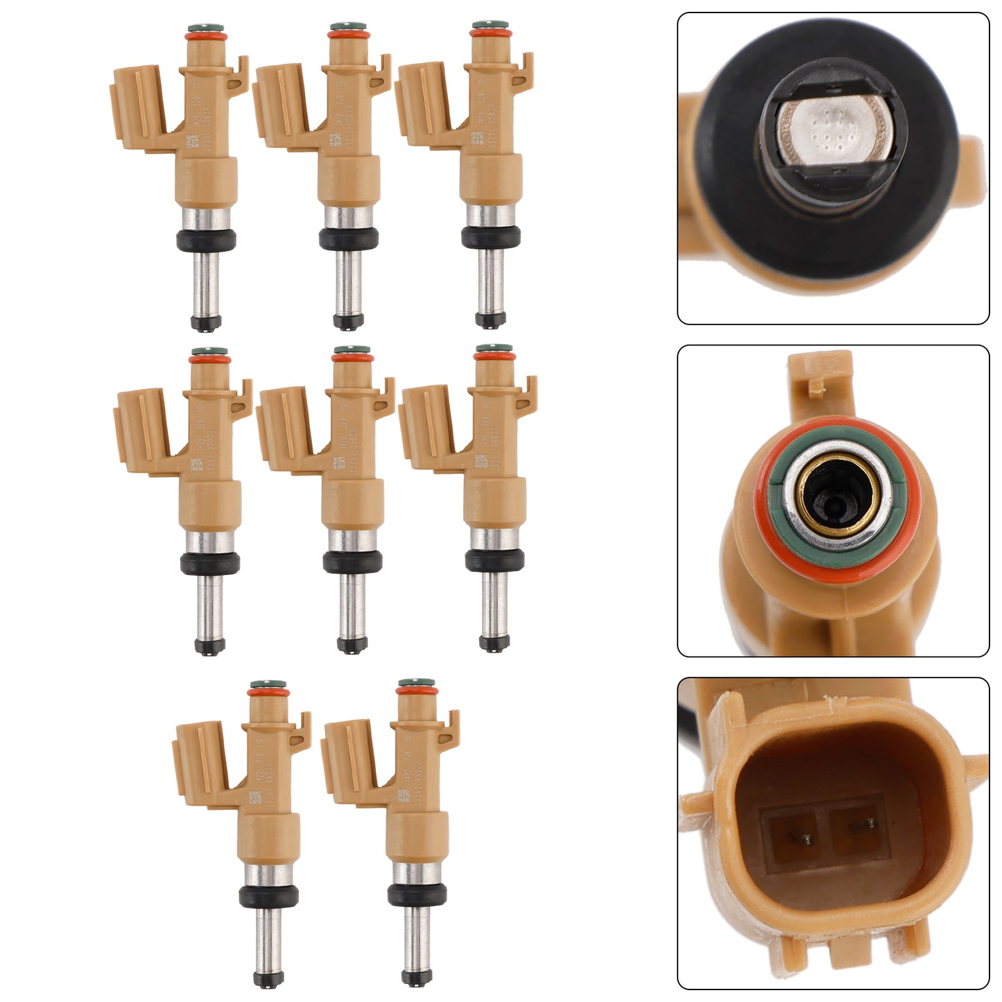 8PCS Fuel Injector 23250-0S020 Fit Toyota Tundra Sequoia 4.6L 5.7L 2008-2019