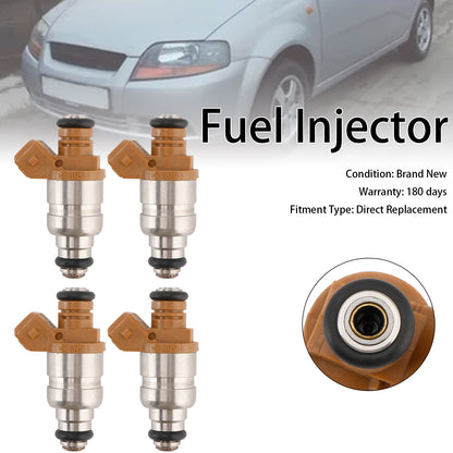 4PCS Fuel Injector 96620255 Fit Chevrolet Fit Daewoo Matiz 0.8L 1.0L 96518620