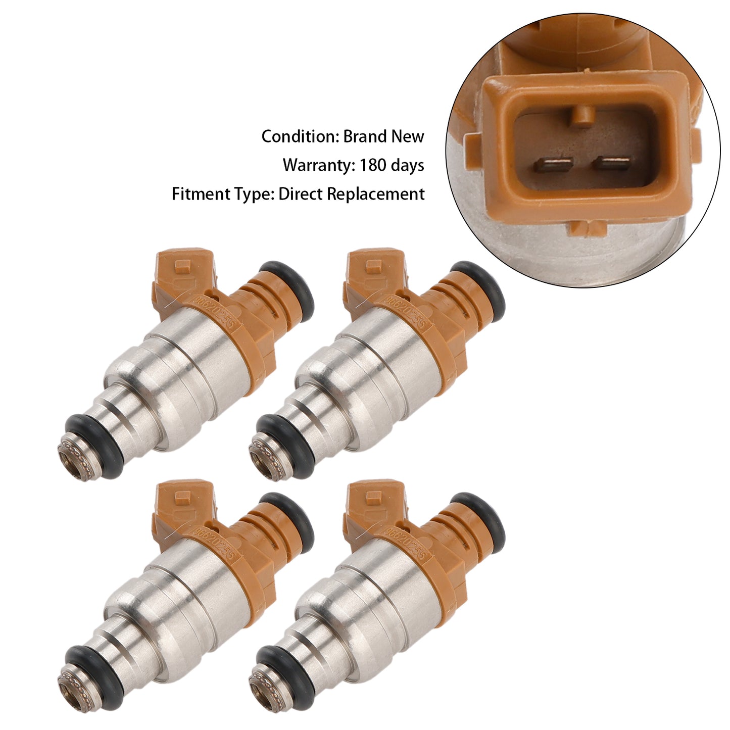4PCS Fuel Injector 96620255 Fit Chevrolet Fit Daewoo Matiz 0.8L 1.0L 96518620