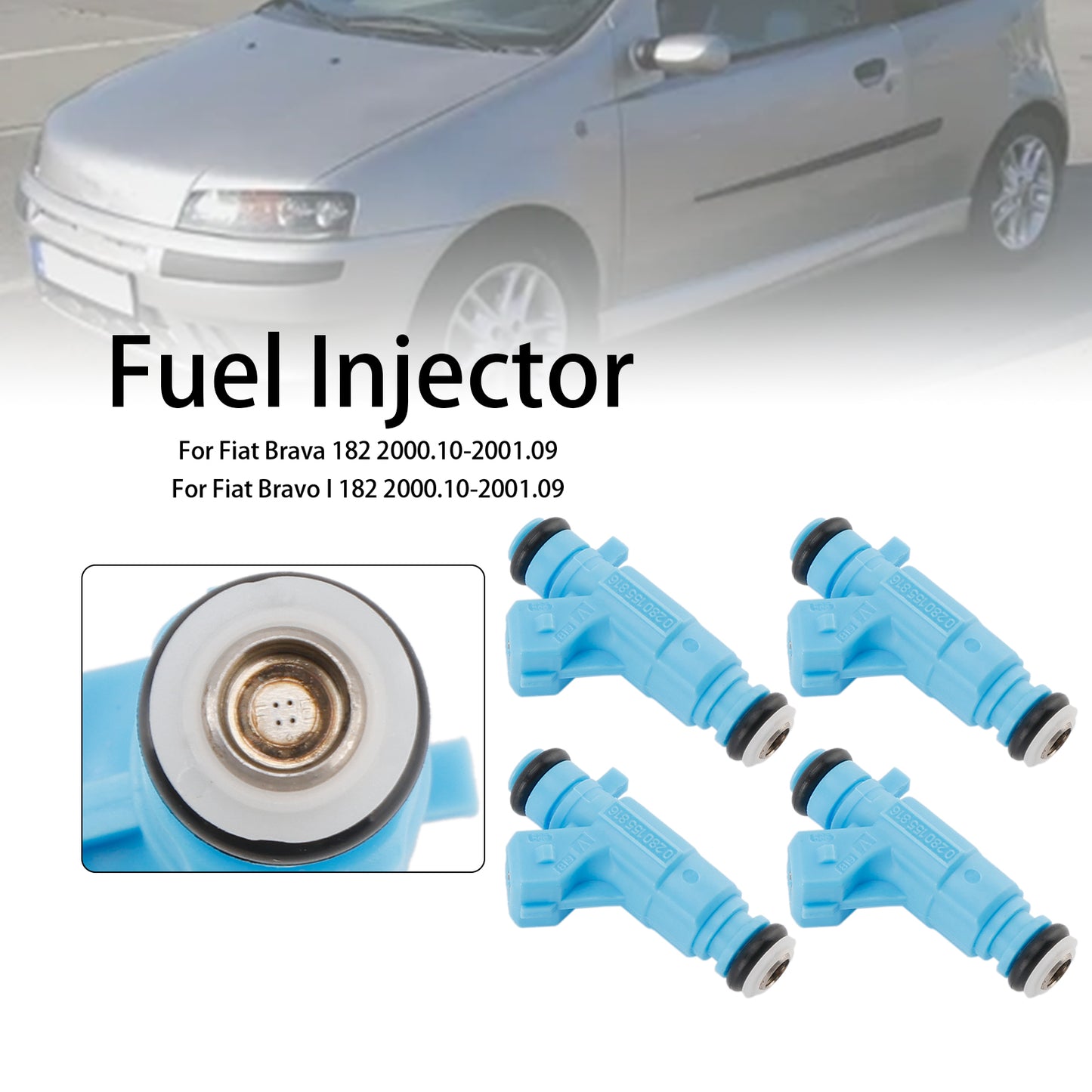 4PCS Fuel Injector 0280155816 Fit Fiat Brava Bravo I Palio Punto Siena Lancia Y