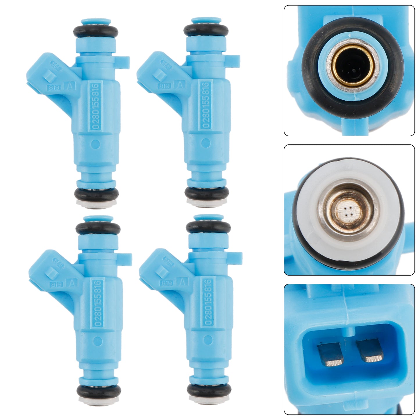 4PCS Fuel Injector 0280155816 Fit Fiat Brava Bravo I Palio Punto Siena Lancia Y