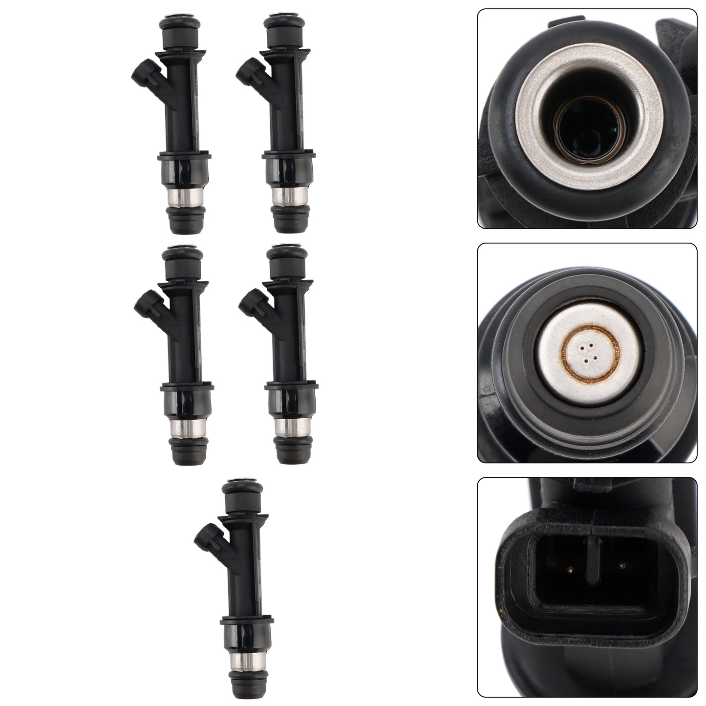 5PCS Fuel Injector 12589465 Fit Hummer H3 Fit Chevrolet Trailblazer Colorado