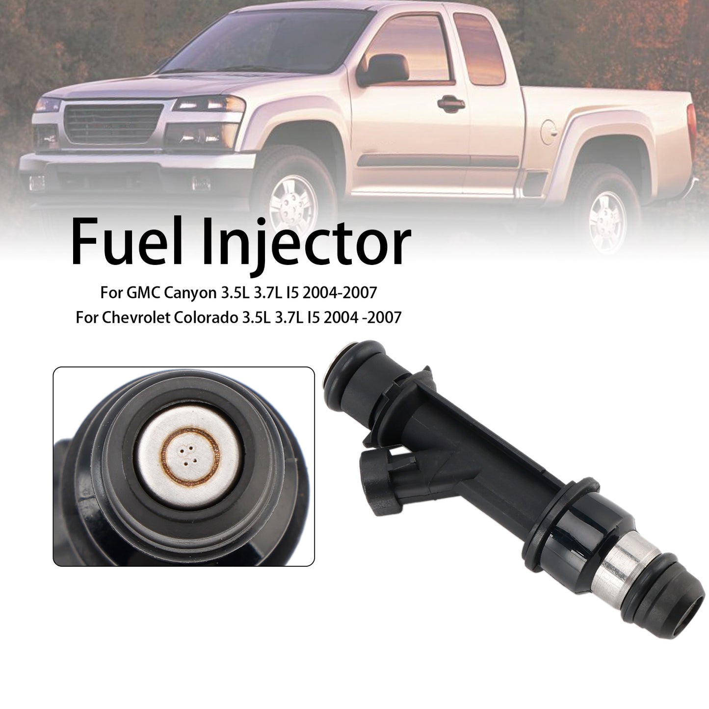 1PCS Fuel Injector 12589465 Fit Hummer H3 Fit Chevrolet Trailblazer Colorado