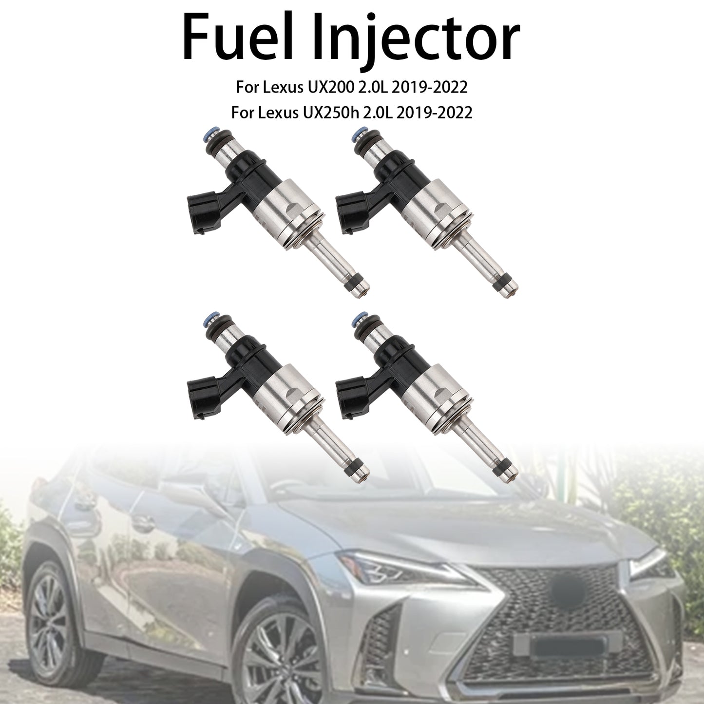 4PCS Fuel Injector 23250-24010 Fit Lexus UX200 UX250h Fit Corolla 2019-2022