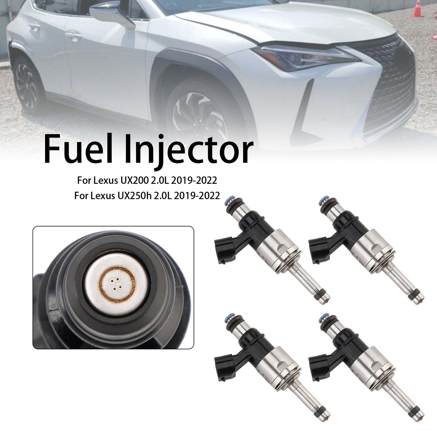 4PCS Fuel Injector 23250-24010 Fit Lexus UX200 UX250h Fit Corolla 2019-2022