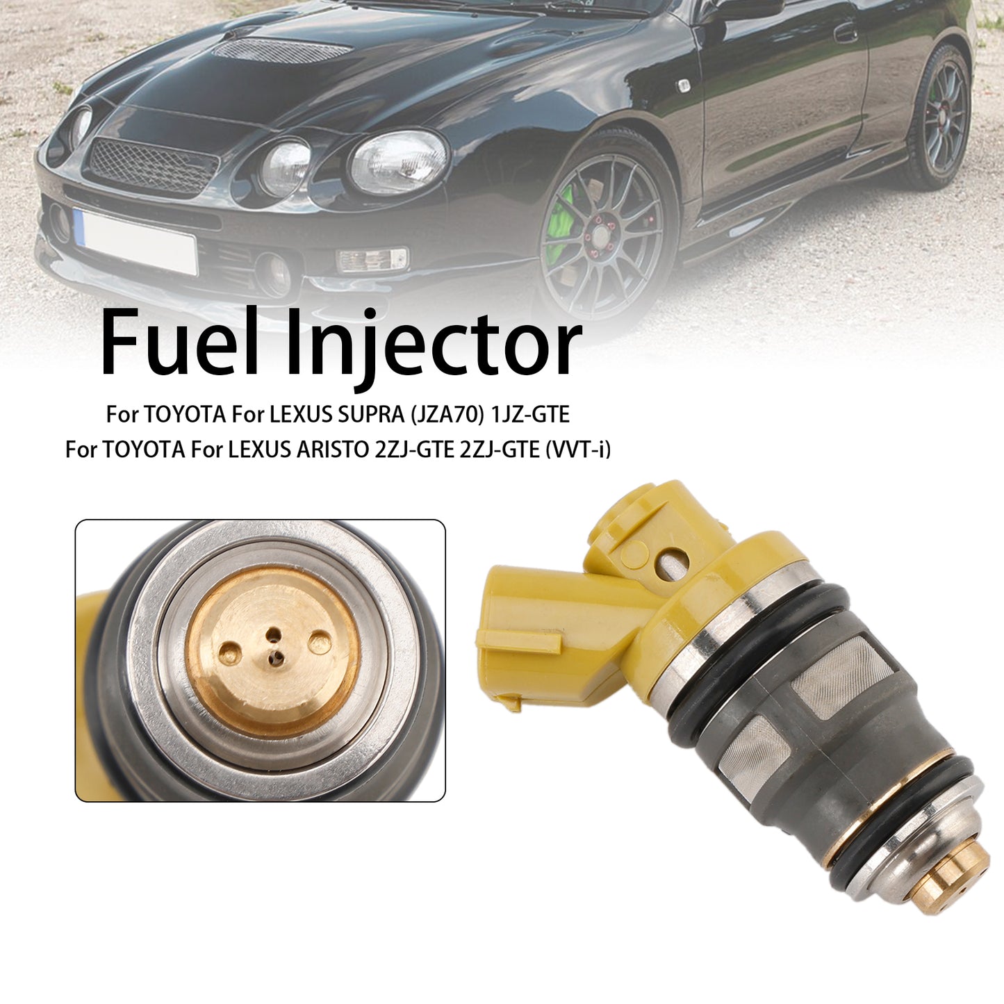 1PCS Fuel Injector 1001-87091 Fit Denso 650CC Fit Toyota Supra JZA80 2JZGTE 2JZ
