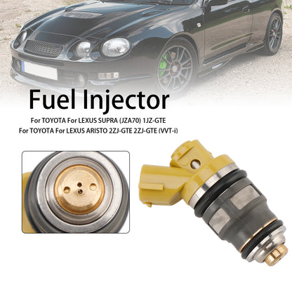 1PCS Fuel Injector 1001-87091 Fit Denso 650CC Fit Toyota Supra JZA80 2JZGTE 2JZ