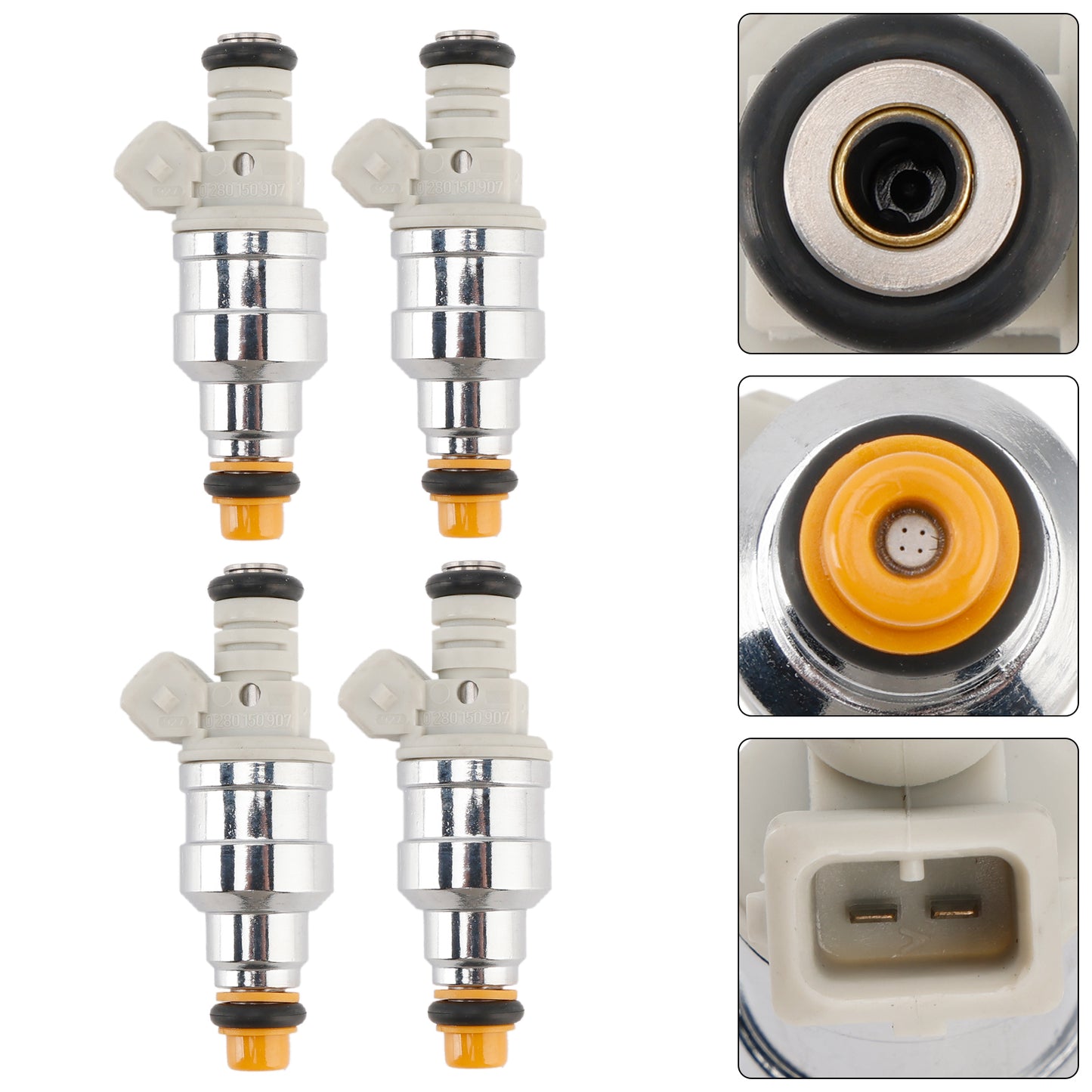 4PCS Fuel Injector 0280150907 Fit Ford Fit Mercury 1.9L 2.3L 1990-1996 F0SE-A1A