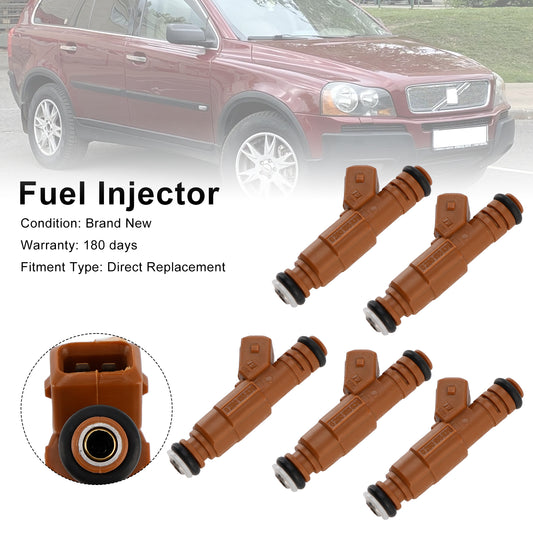 5PCS Fuel Injector 0280155831 Fit Volvo S60 S80 C70 XC90 2.4L 2.5L 1998-2009