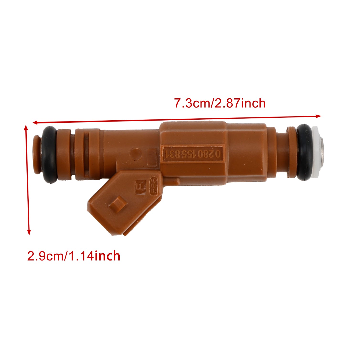 1PCS Fuel Injector 0280155831 Fit Volvo S60 S80 C70 XC90 2.4L 2.5L 1998-2009