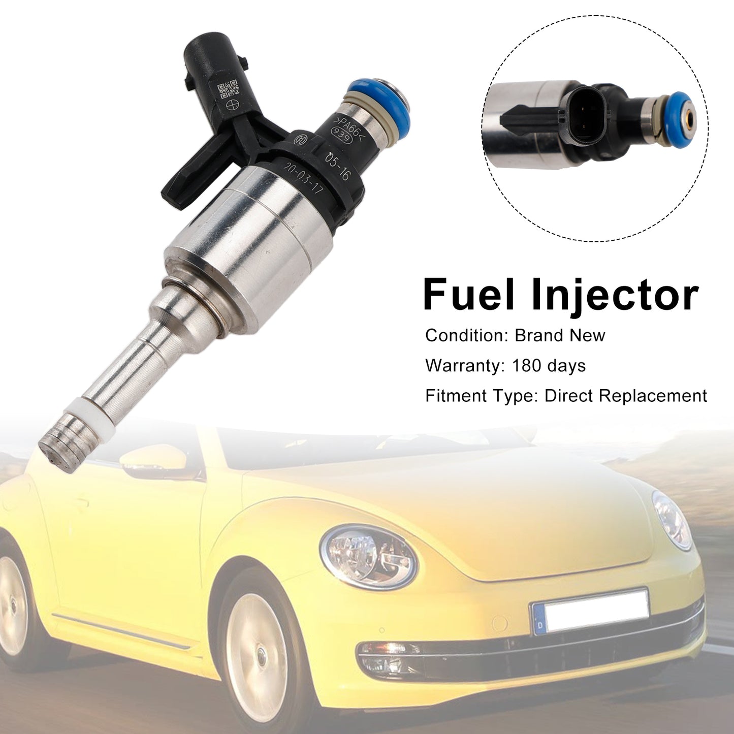 1PCS Fuel Injector 0261500792 Fit VW Beetle Golf Jetta Tiguan 2.0L 06A906036Q