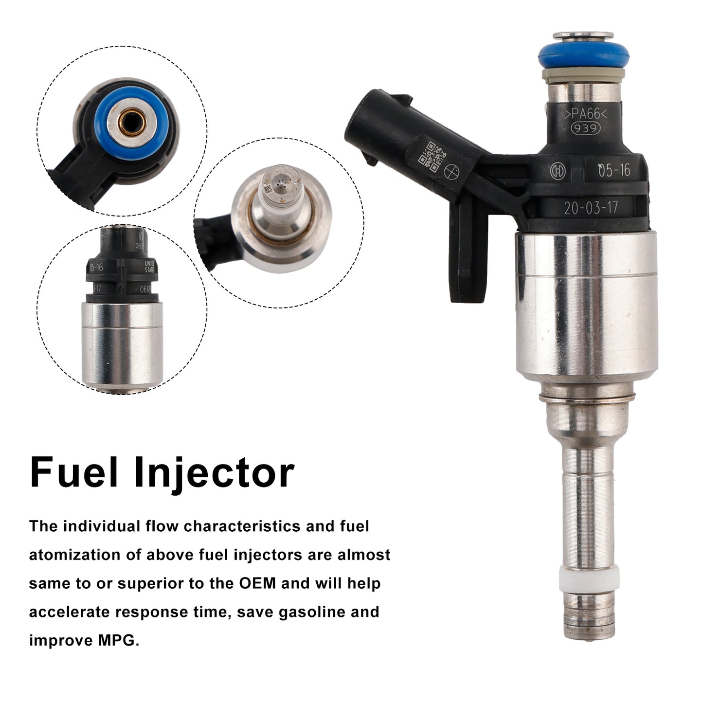 1PCS Fuel Injector 0261500792 Fit VW Beetle Golf Jetta Tiguan 2.0L 06A906036Q