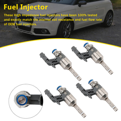 4PCS Fuel Injector 03F906036B Fit Audi A1 A3 Fit VW Beetle Golf 6 1.2 TSI/TSFI