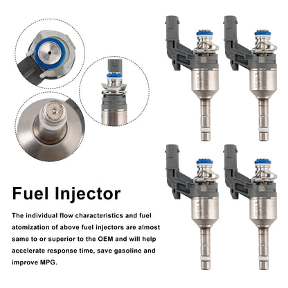 4PCS Fuel Injector 03F906036B Fit Audi A1 A3 Fit VW Beetle Golf 6 1.2 TSI/TSFI