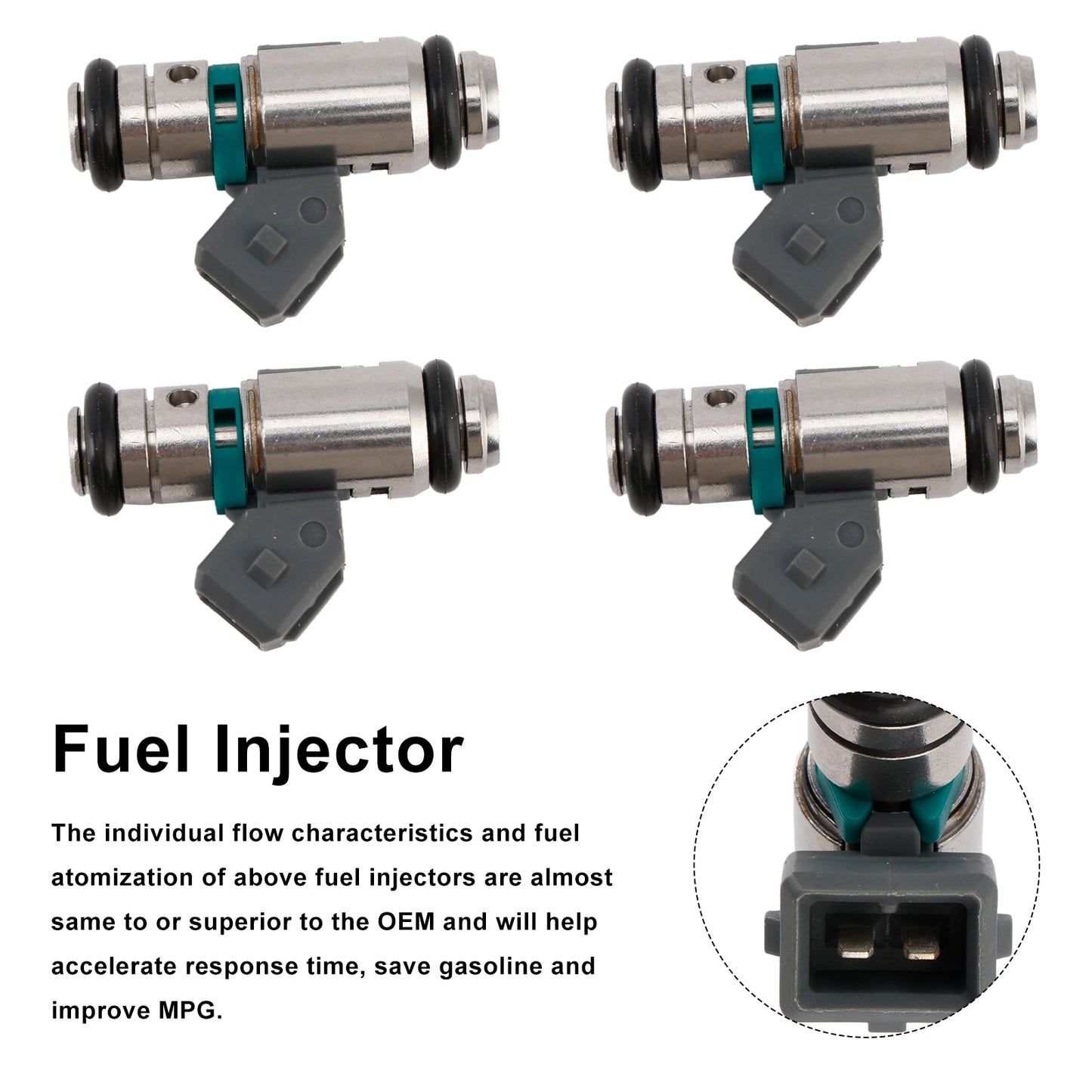 4PCS Fuel Iniector IWP042 Fit Renault Clio Espace Kangoo Laguna Megane