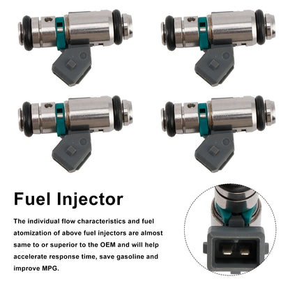 4PCS Fuel Iniector IWP042 Fit Renault Clio Espace Kangoo Laguna Megane
