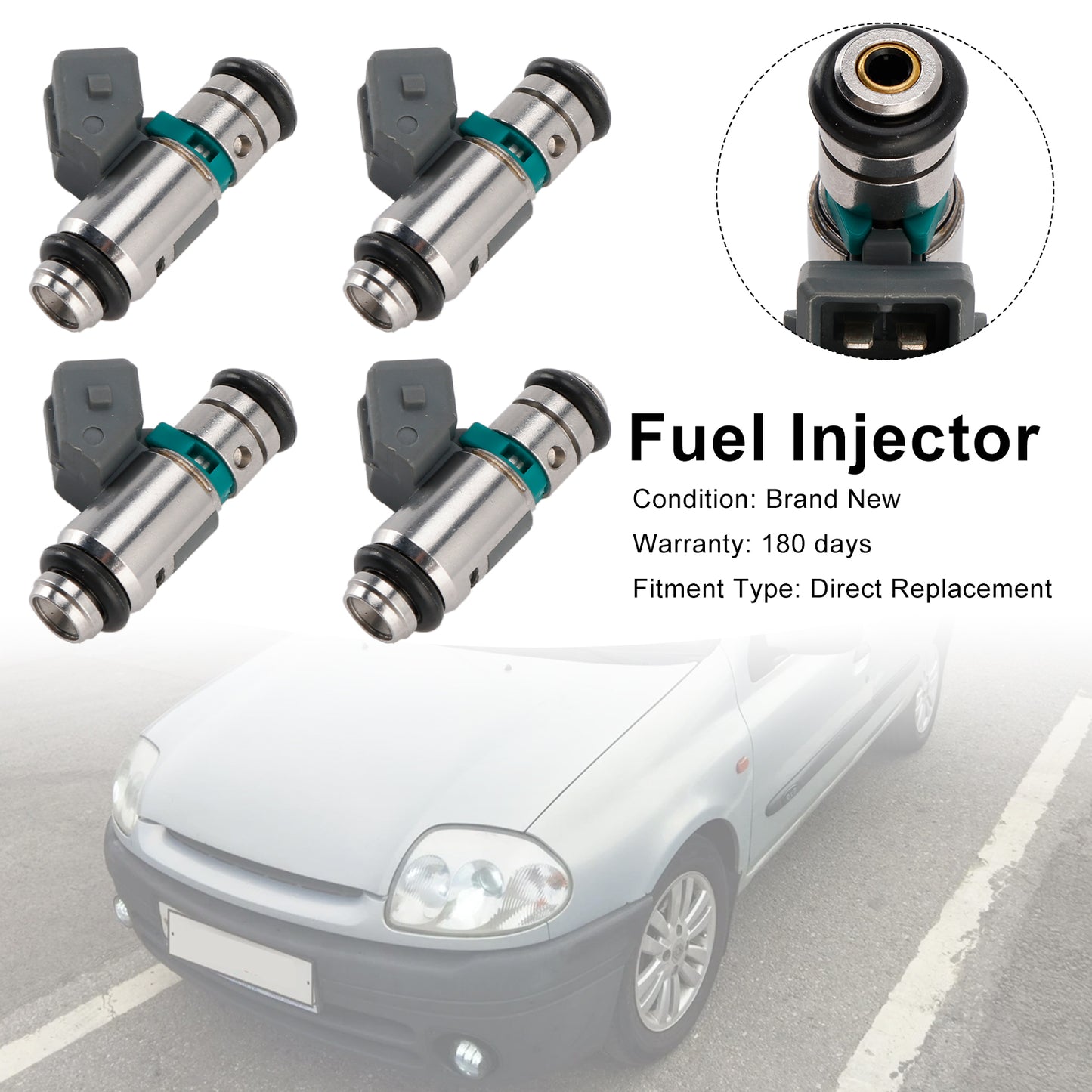 4PCS Fuel Iniector IWP042 Fit Renault Clio Espace Kangoo Laguna Megane