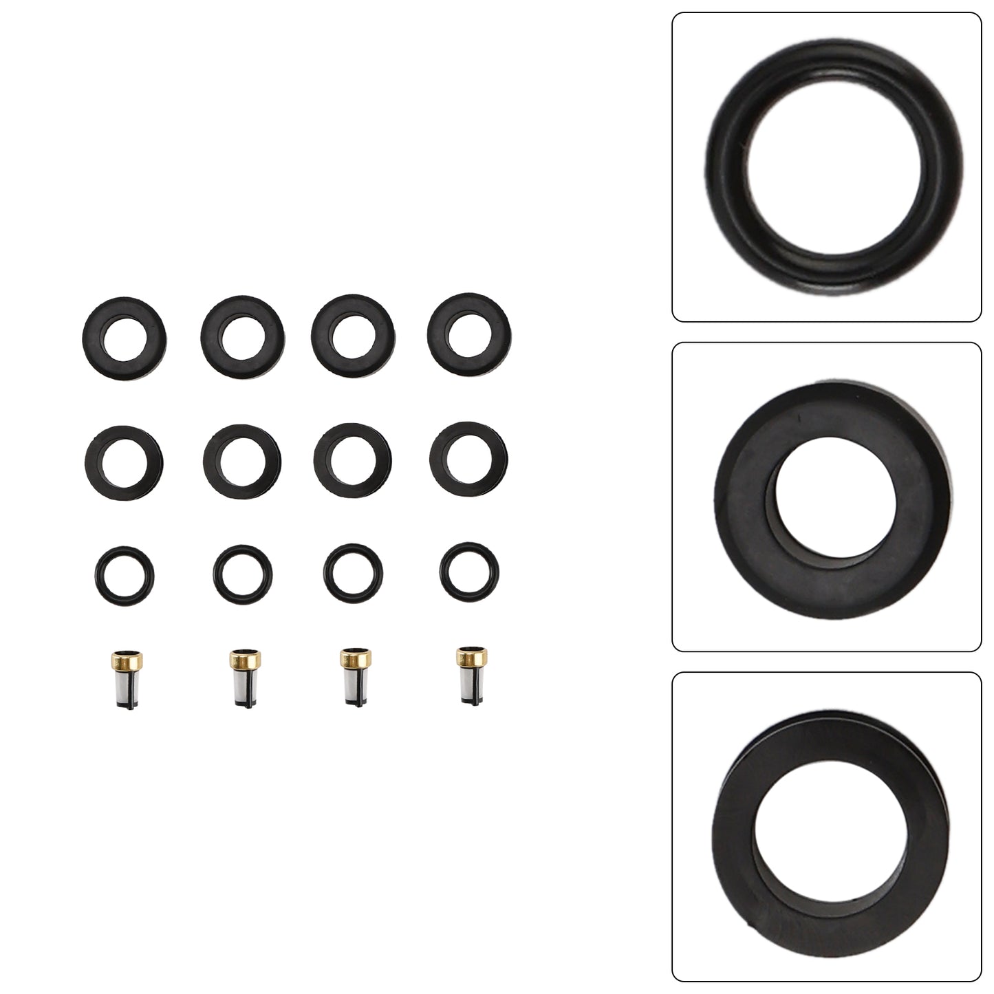 4PCS Fuel Injector O-Ring Filter Seal Fit Mazda RX-7 FC 13B Rotary 1986-1991