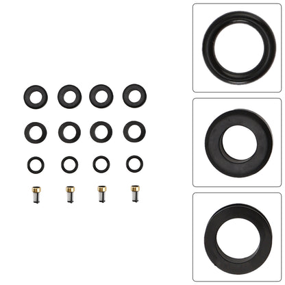 4PCS Fuel Injector O-Ring Filter Seal Fit Mazda RX-7 FC 13B Rotary 1986-1991