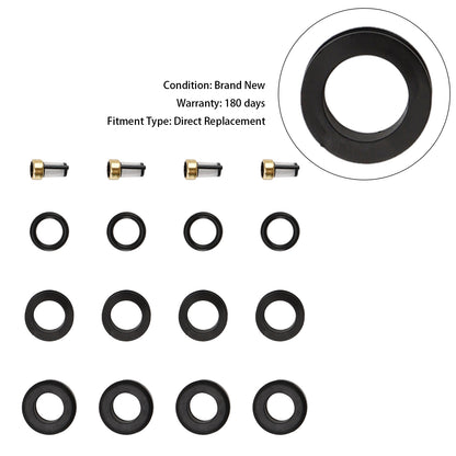 4PCS Fuel Injector O-Ring Filter Seal Fit Mazda RX-7 FC 13B Rotary 1986-1991