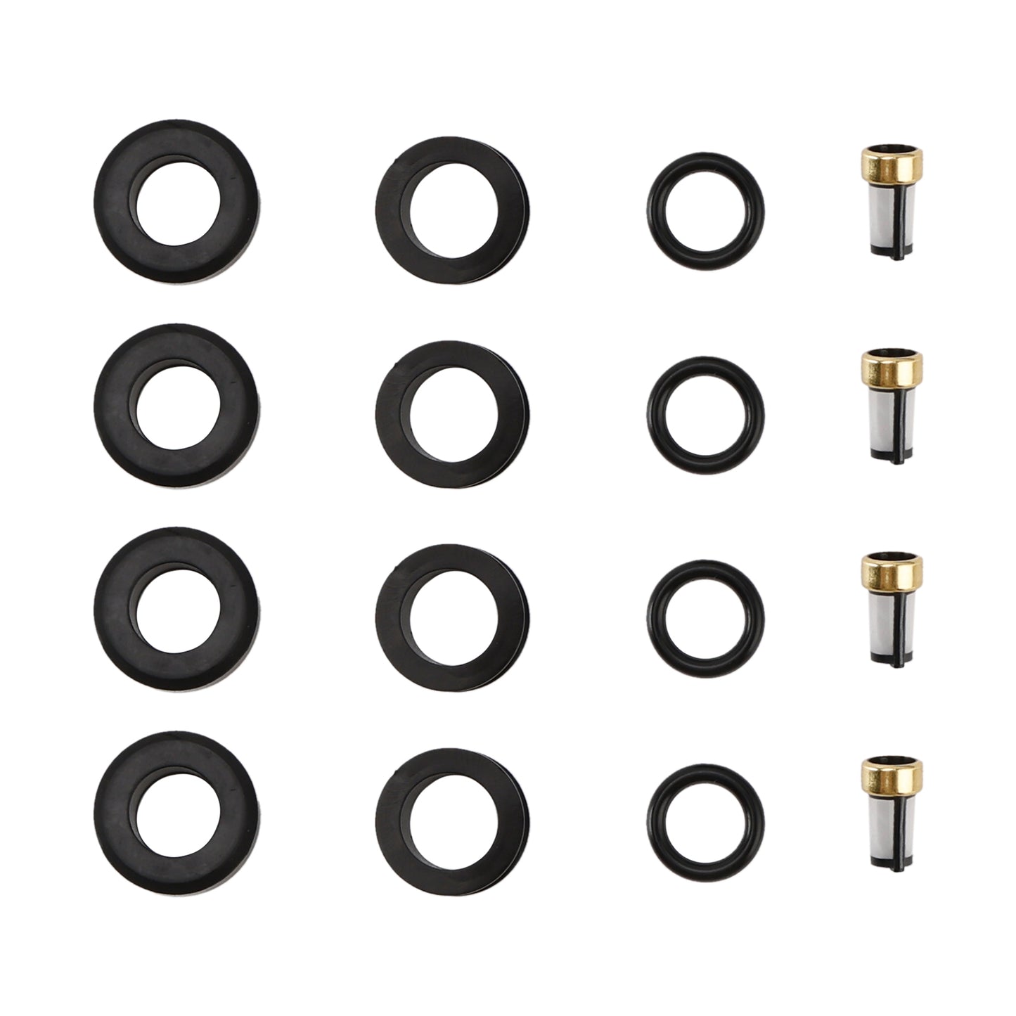 4PCS Fuel Injector O-Ring Filter Seal Fit Mazda RX-7 FC 13B Rotary 1986-1991