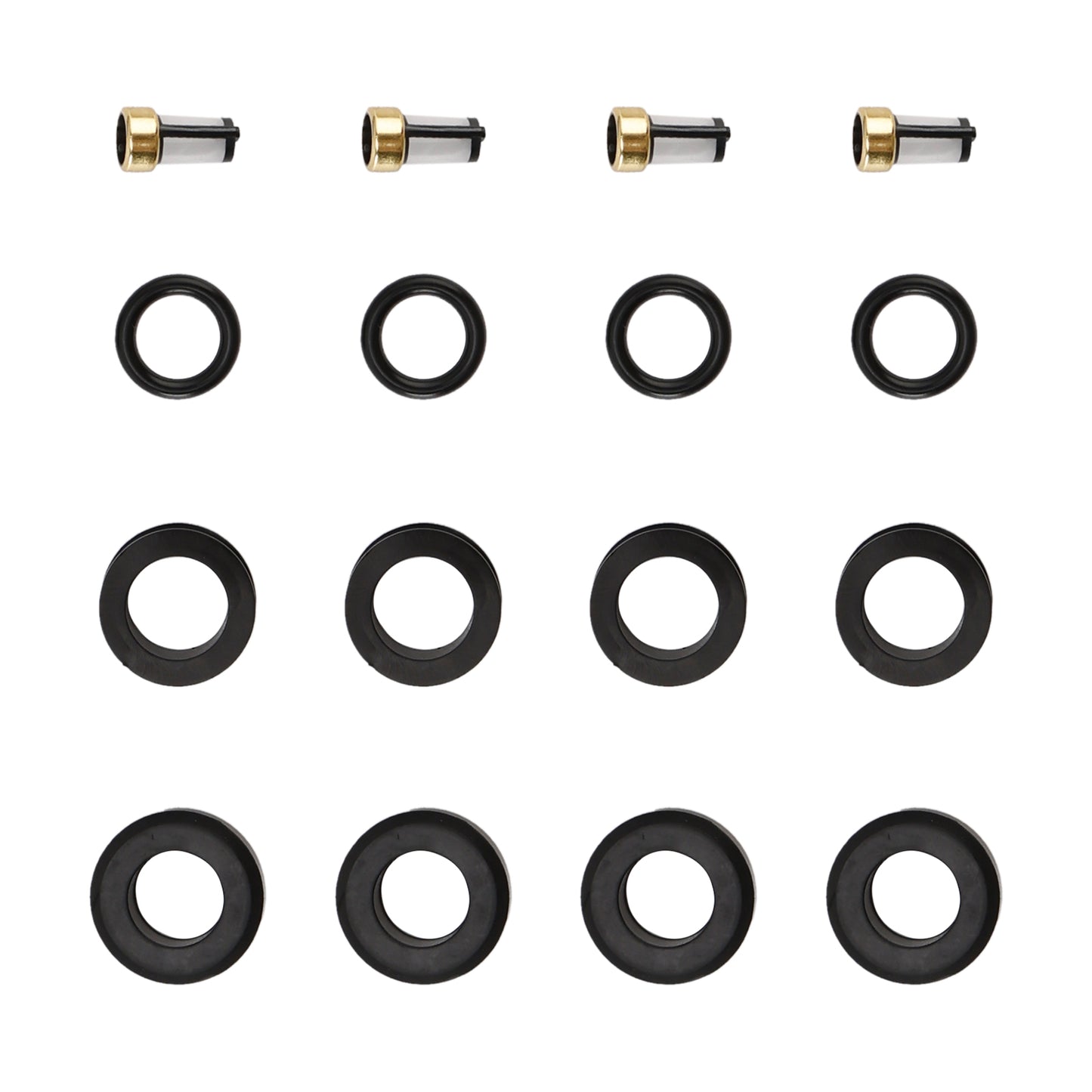 4PCS Fuel Injector O-Ring Filter Seal Fit Mazda RX-7 FC 13B Rotary 1986-1991
