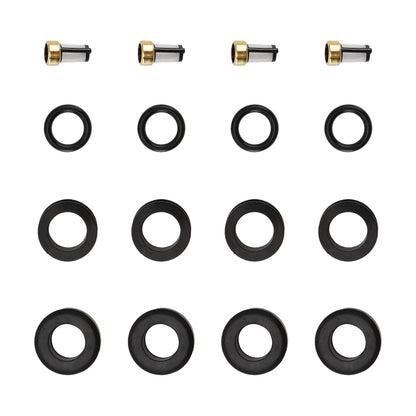 4PCS Fuel Injector O-Ring Filter Seal Fit Mazda RX-7 FC 13B Rotary 1986-1991