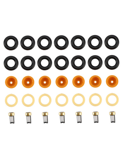 6PCS Fuel Injector O-Ring Filter Seal Fit Audi 80 90 100 A4 A6 A8 2.4 2.6 2.8