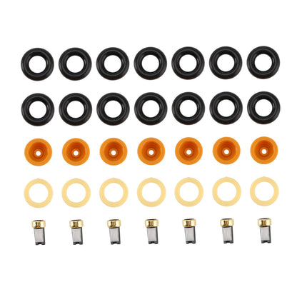 6PCS Fuel Injector O-Ring Filter Seal Fit Audi 80 90 100 A4 A6 A8 2.4 2.6 2.8