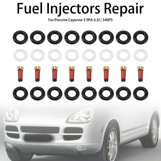 8PCS Fuel Injector Service Kit O-Ring 0280156101 Fit Porsche Cayenne S 4.5L