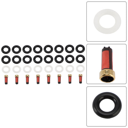 8PCS Fuel Injector Service Kit O-Ring 0280156101 Fit Porsche Cayenne S 4.5L
