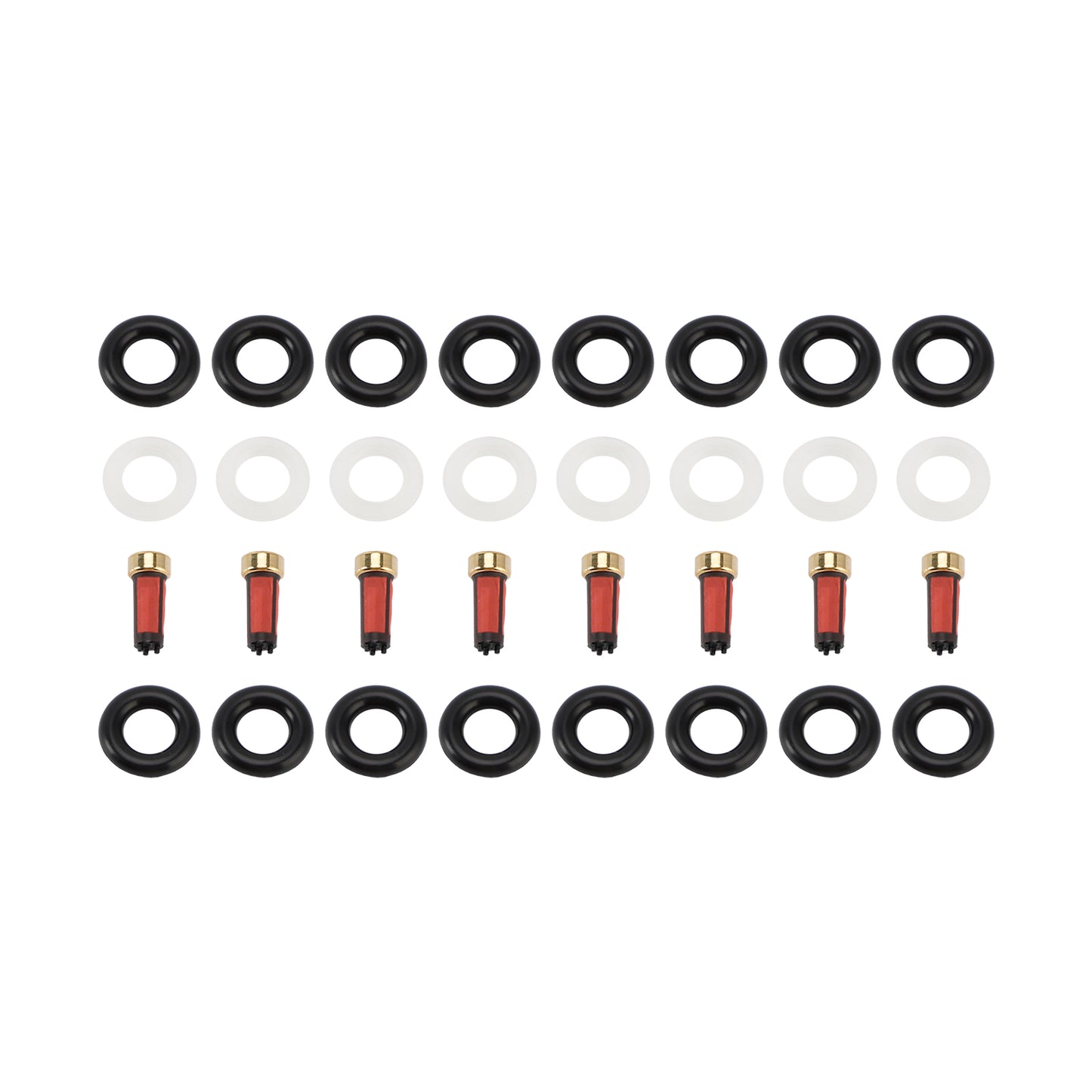 8PCS Fuel Injector Service Kit O-Ring 0280156101 Fit Porsche Cayenne S 4.5L