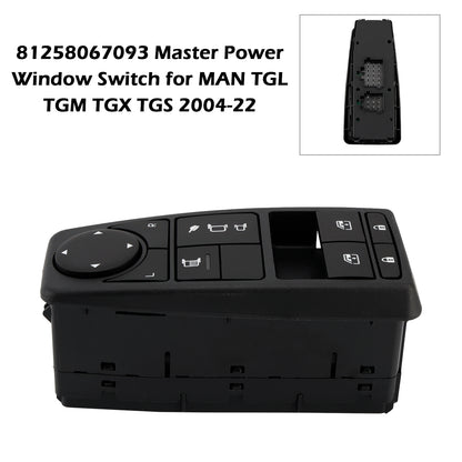 81258067093 Master Power Window Switch for MAN TGL TGM TGX TGS 2004-22