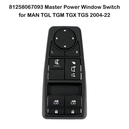 81258067093 Master Power Window Switch for MAN TGL TGM TGX TGS 2004-22