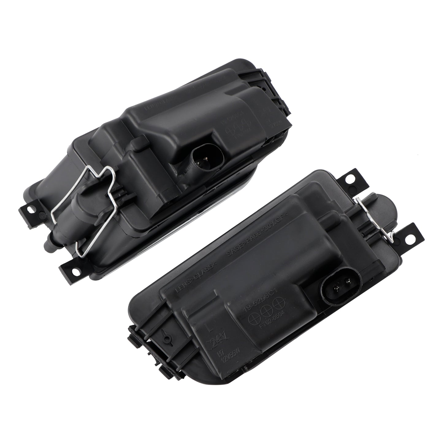 Pair Front Bumper Fog Light Lamp Housing Shell For BMW E39 5-Serise 1995-1998