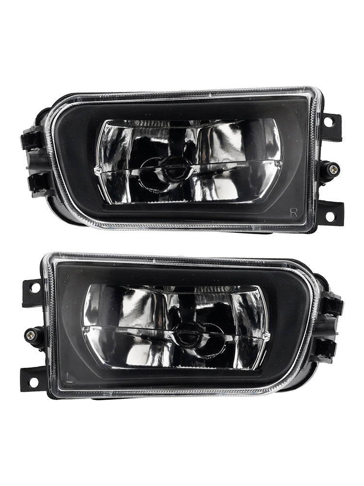 Pair Front Bumper Fog Light Lamp Housing Shell For BMW E39 5-Serise 1995-1998