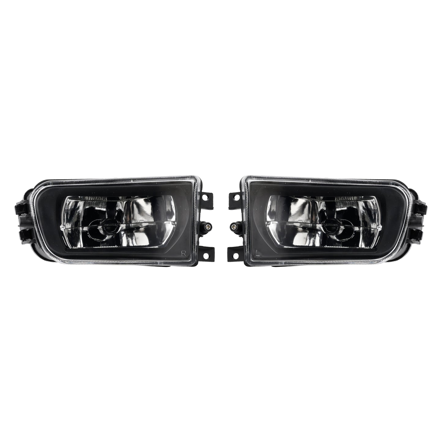Pair Front Bumper Fog Light Lamp Housing Shell For BMW E39 5-Serise 1995-1998