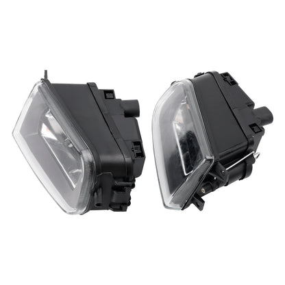 Pair Front Bumper Fog Light Lamp Housing Shell For BMW E39 5-Serise 1995-1998