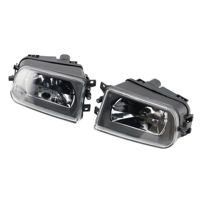 Pair Front Bumper Fog Light Lamp Housing Shell For BMW E39 5-Serise 1995-1998