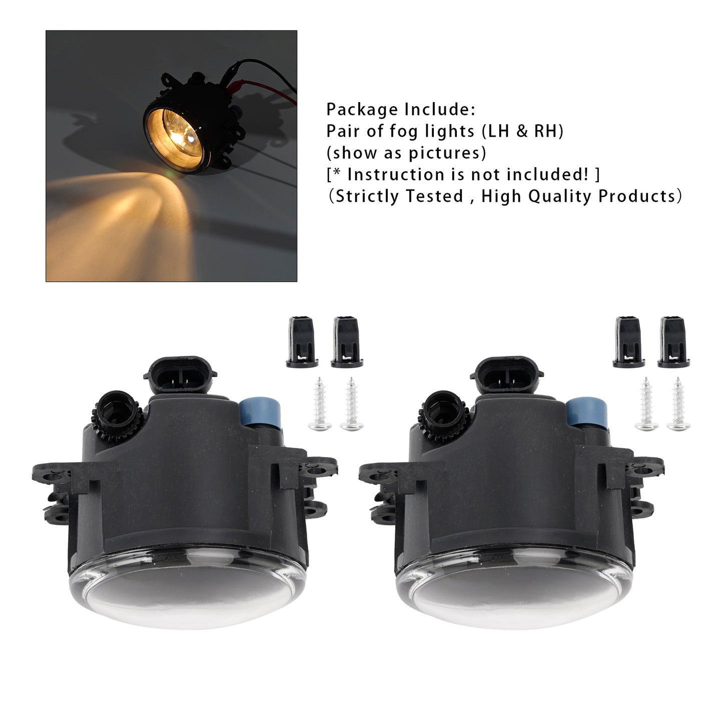 Pair Front Driving Fog Light LH/RH 2N11-15201-AB For Ford Focus 2007-2011