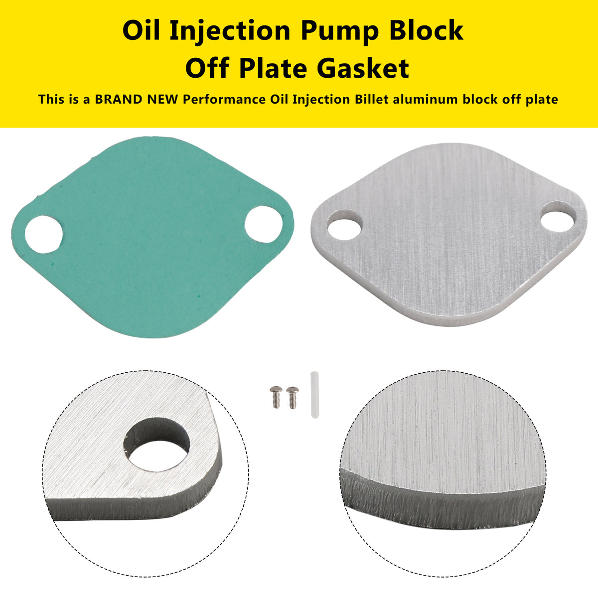 Oil Injection Pump Block Off Plate Gasket For Suzuki LT50 LTA50 JR50 All Years