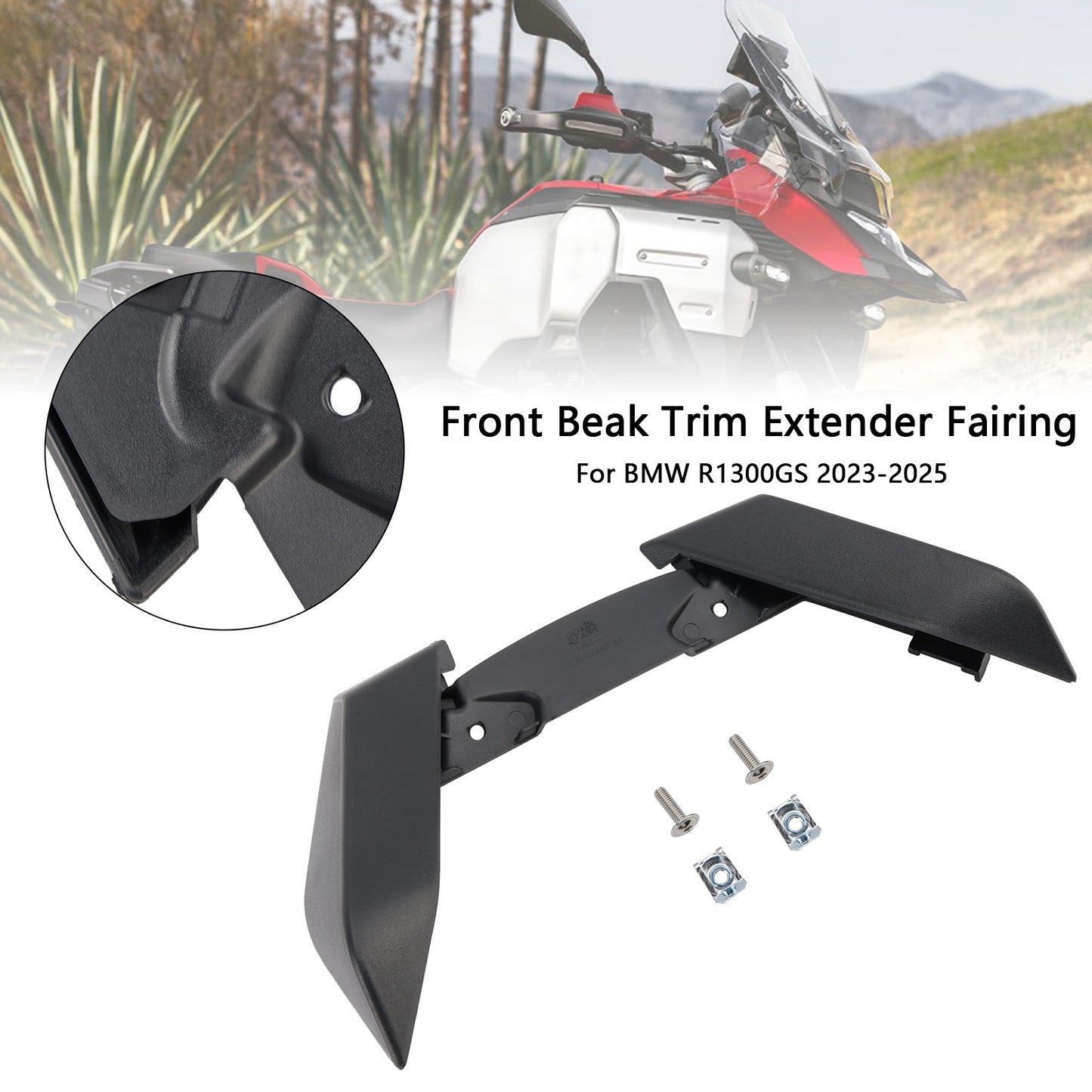 Front Fender Beak Extension Fairing Extender For BMW R1300GS 2023-2025