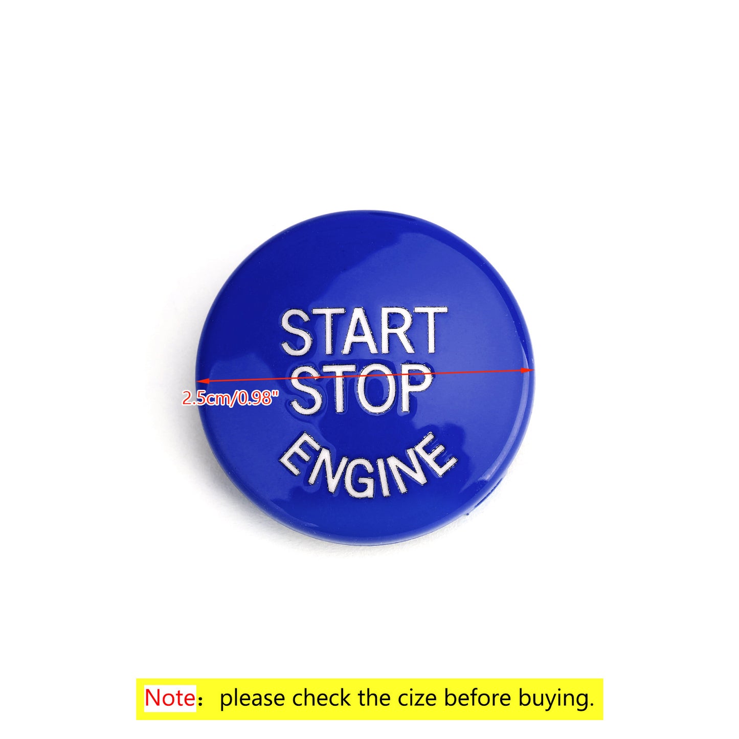 Start Stop Engine Button Switch Cover For BMW E Chassis E90 E91 X5 E70 E60 Blue