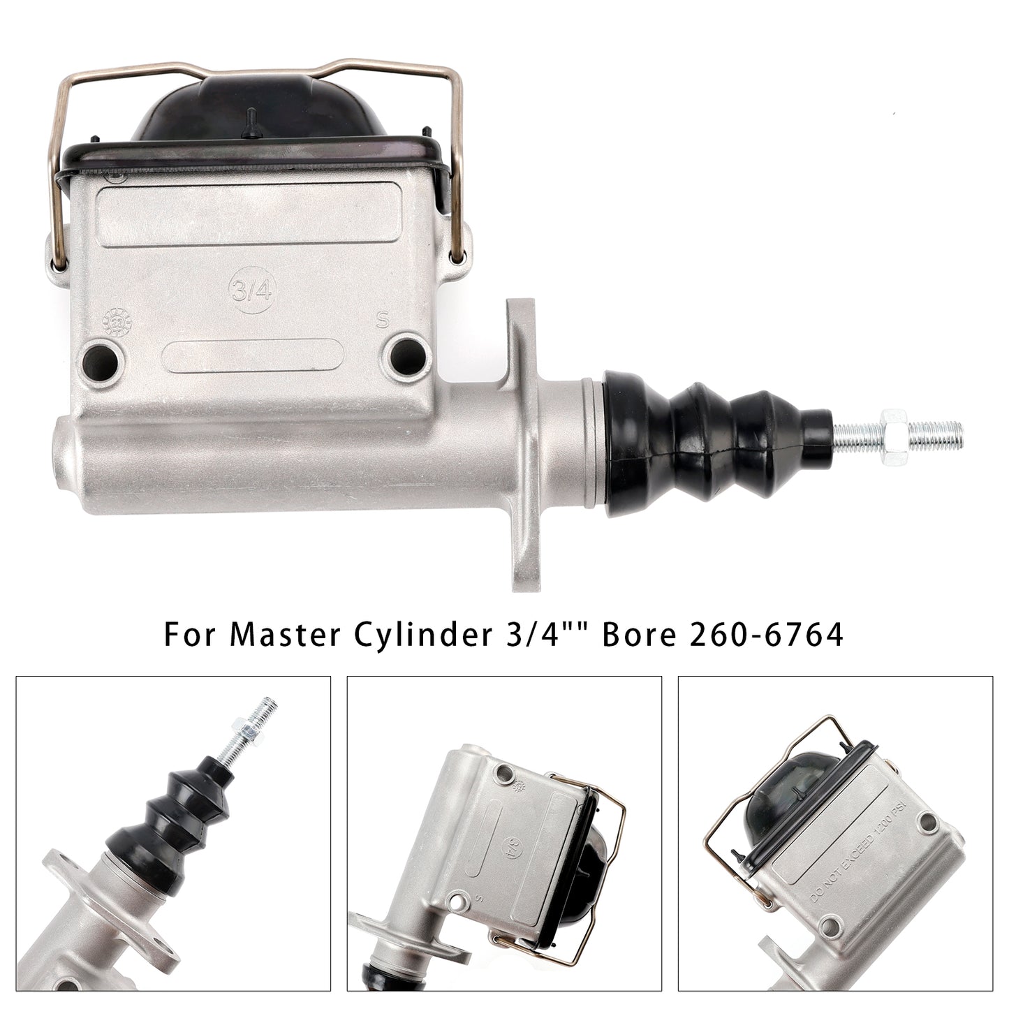Aluminum Master Cylinder 3/4" Bore 260-6764