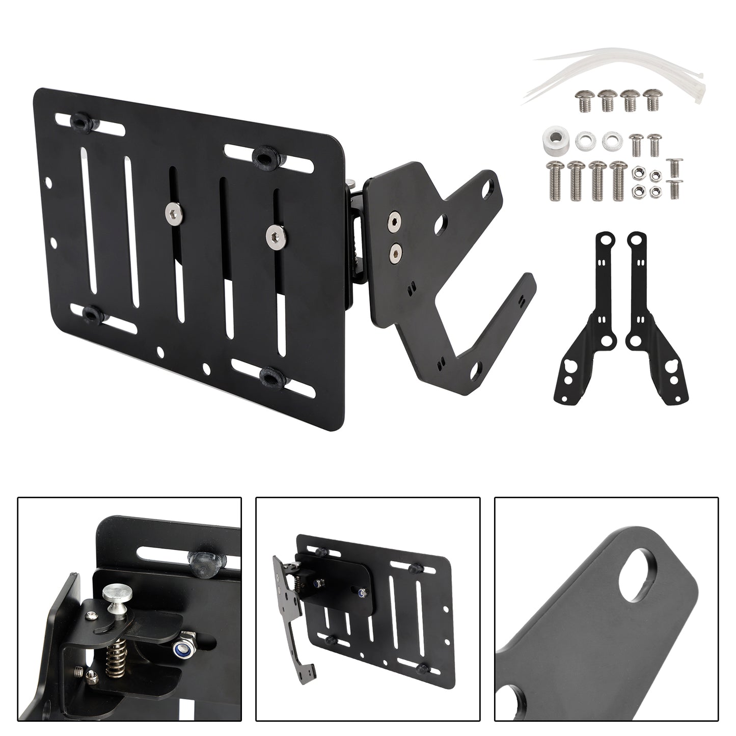 Side License Plate Holder Frame Bracket fit for INDIAN FTR1200 2019-2024
