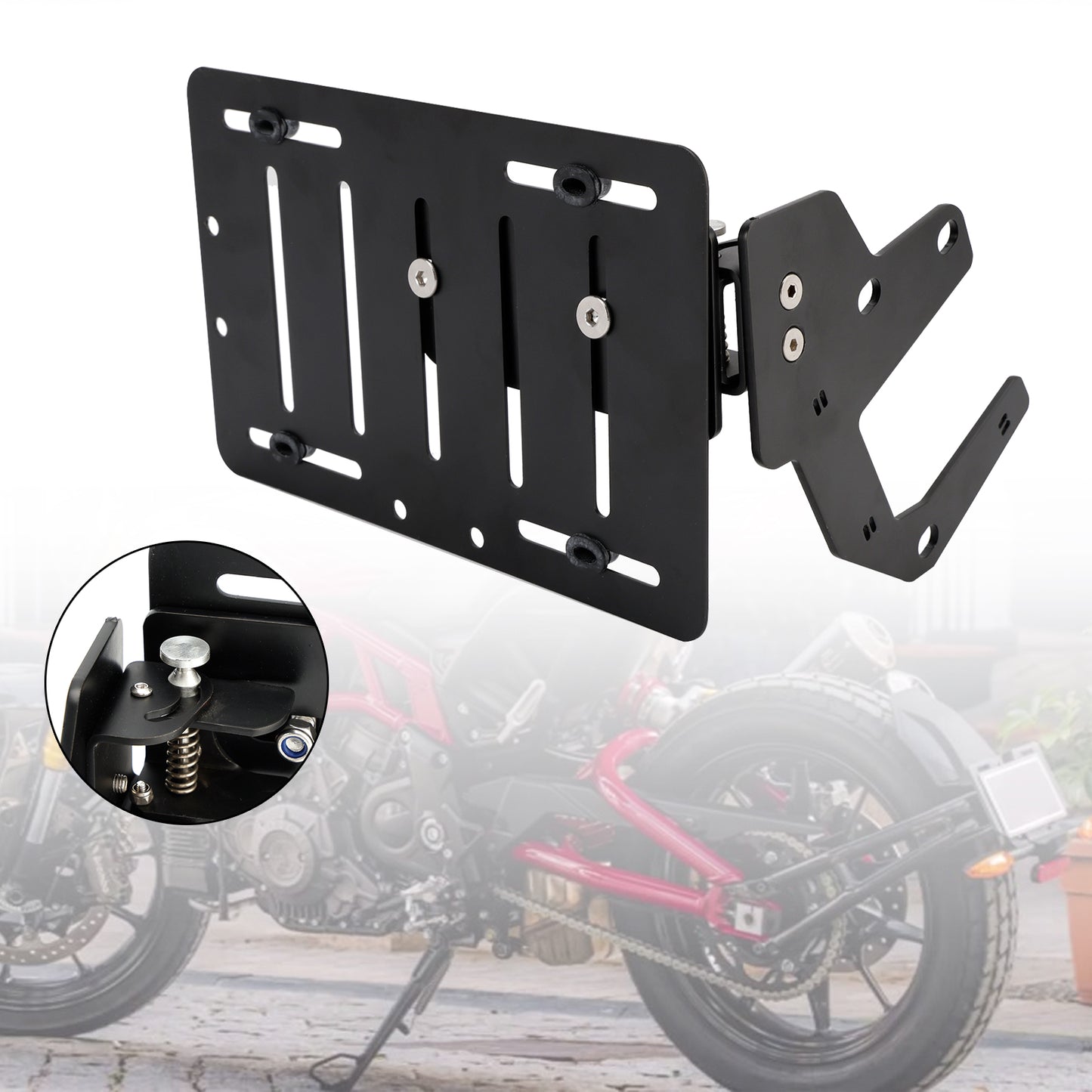 Side License Plate Holder Frame Bracket fit for INDIAN FTR1200 2019-2024
