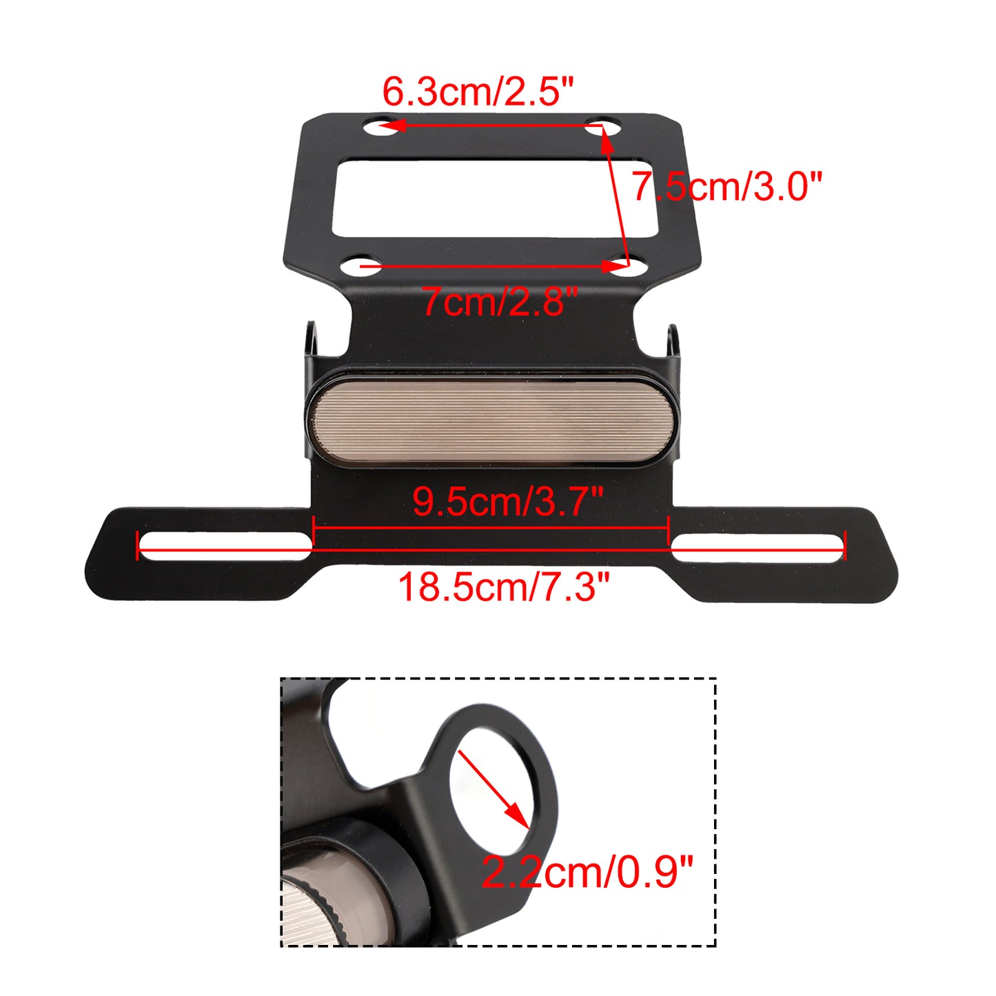 License Plate Holder Frame Bracket fit for Honda CL250 CL300 CL500 SCL500 23-24