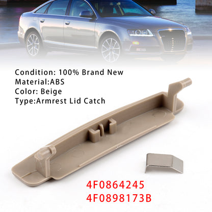 Beige Console Center Armrest Lid Latch For Audi A6 C6 2005-2011 4F0864245