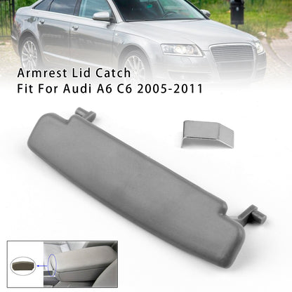 Gray Console Center Armrest Lid Latch For Audi A6 C6 2005-2011 4F0864245