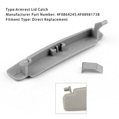 Gray Console Center Armrest Lid Latch For Audi A6 C6 2005-2011 4F0864245